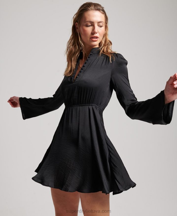 Superdry Studios Flared Dress Black Women