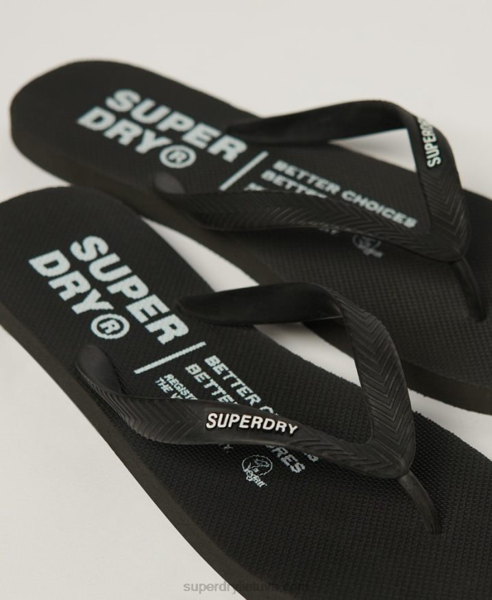 Superdry Studios Flip Flops Black Men