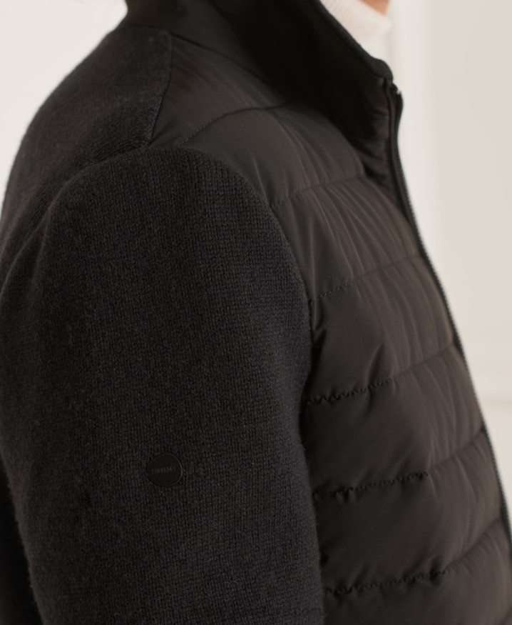 Superdry Studios Padded Knit Mix Jacket Black Men