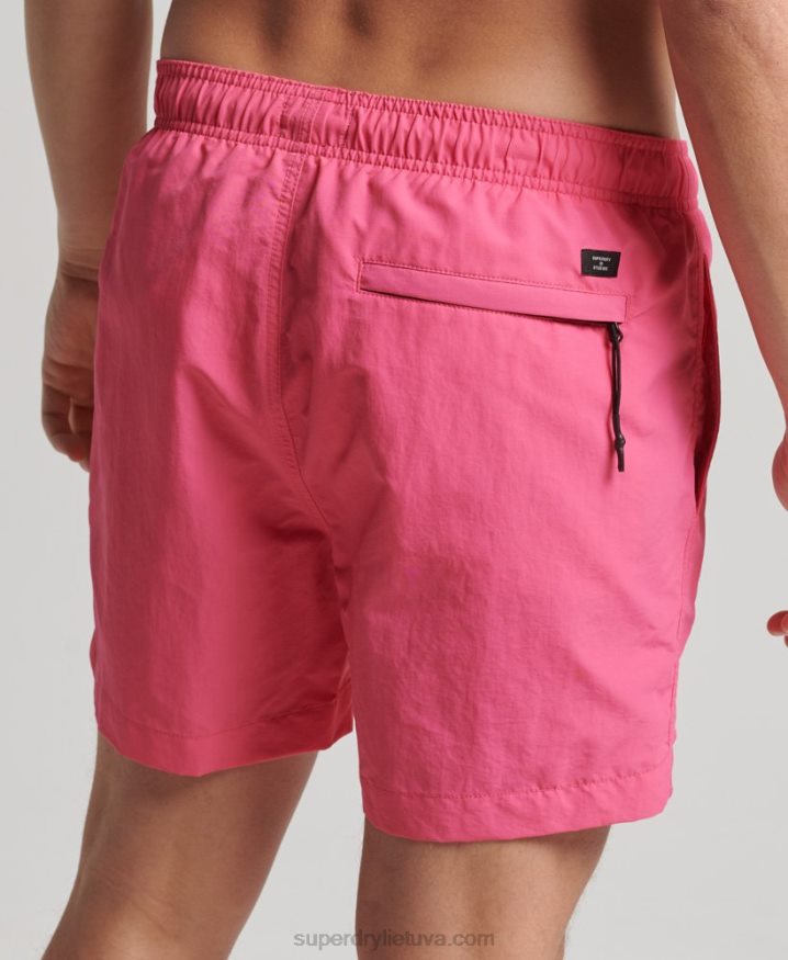 Superdry Studios Recycled Swim Shorts Pink Men