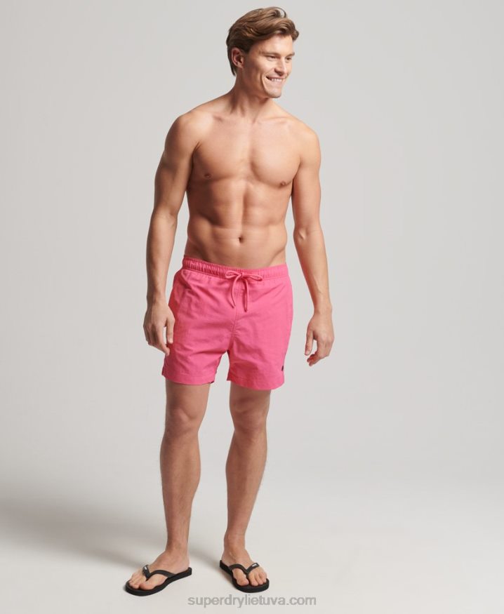 Superdry Studios Recycled Swim Shorts Pink Men