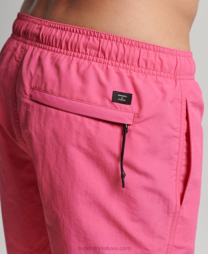 Superdry Studios Recycled Swim Shorts Pink Men