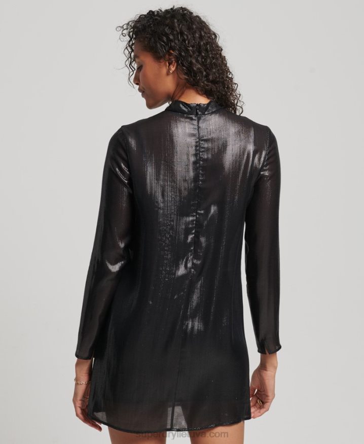 Superdry Studios Sparkle Dress Black Women