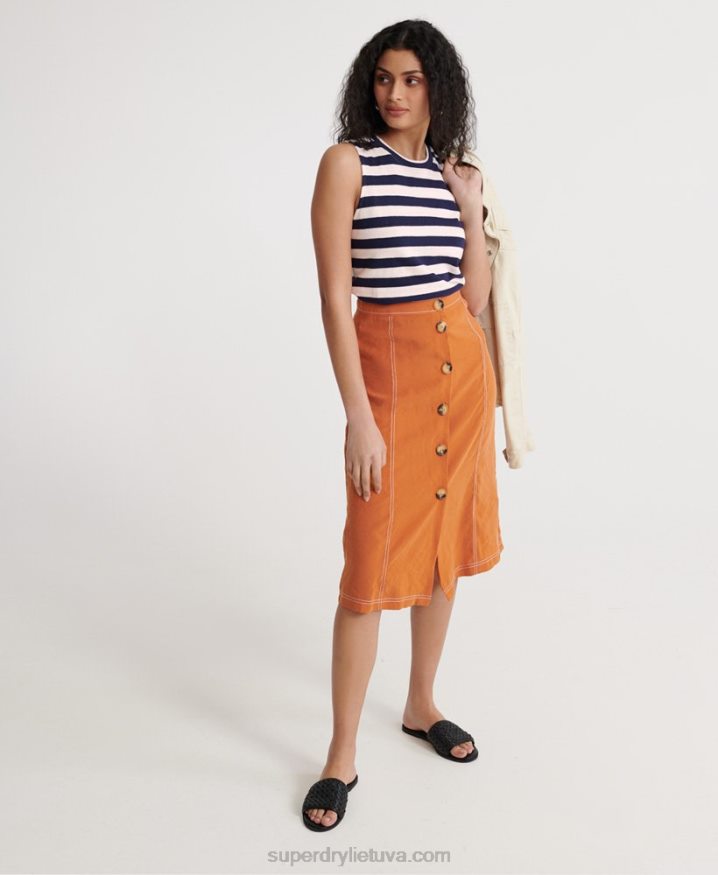 Superdry Summer Stripe Vest Navy Women