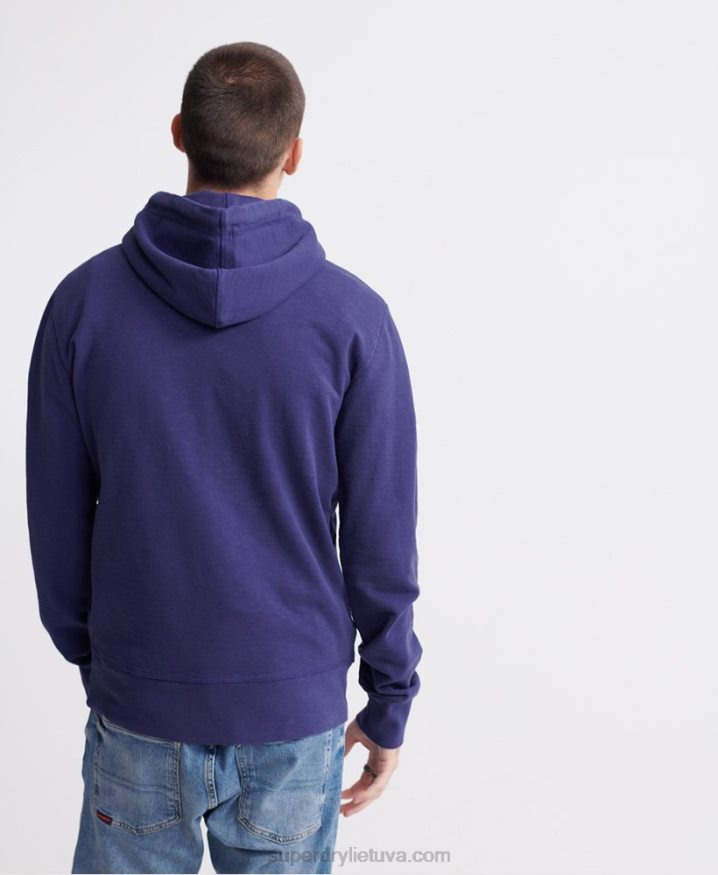 Superdry Super 1 Classic Neon Hoodie Purple Men