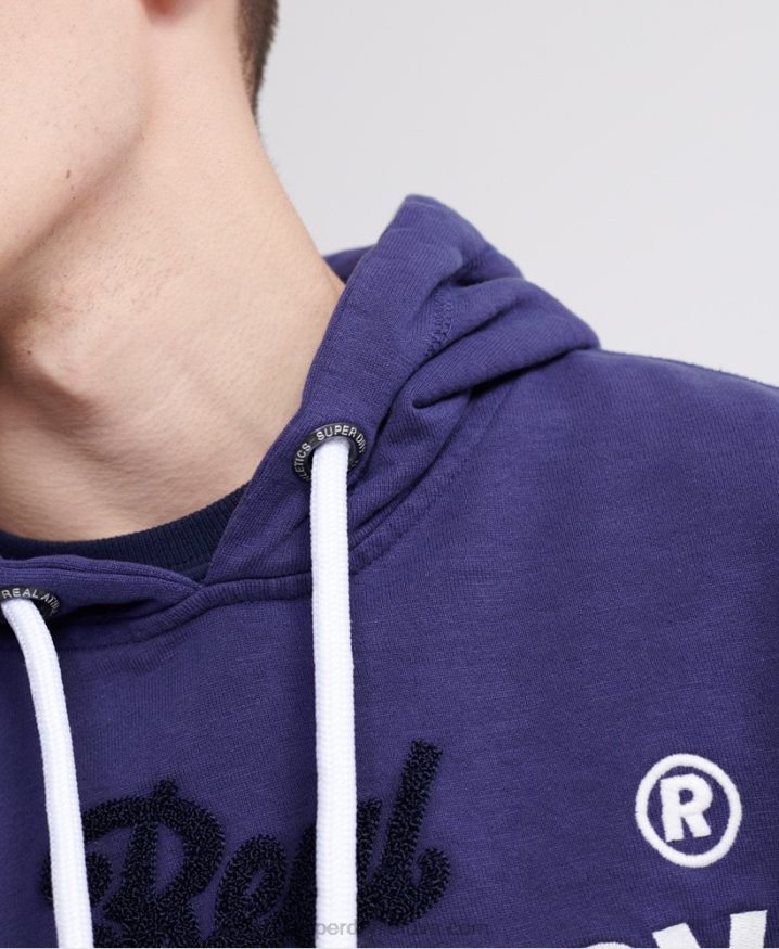 Superdry Super 1 Classic Neon Hoodie Purple Men