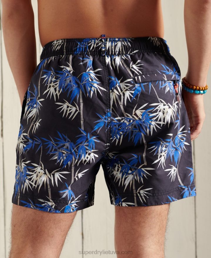 Superdry Super 5s Beach Volley Swim Shorts Light Blue Men