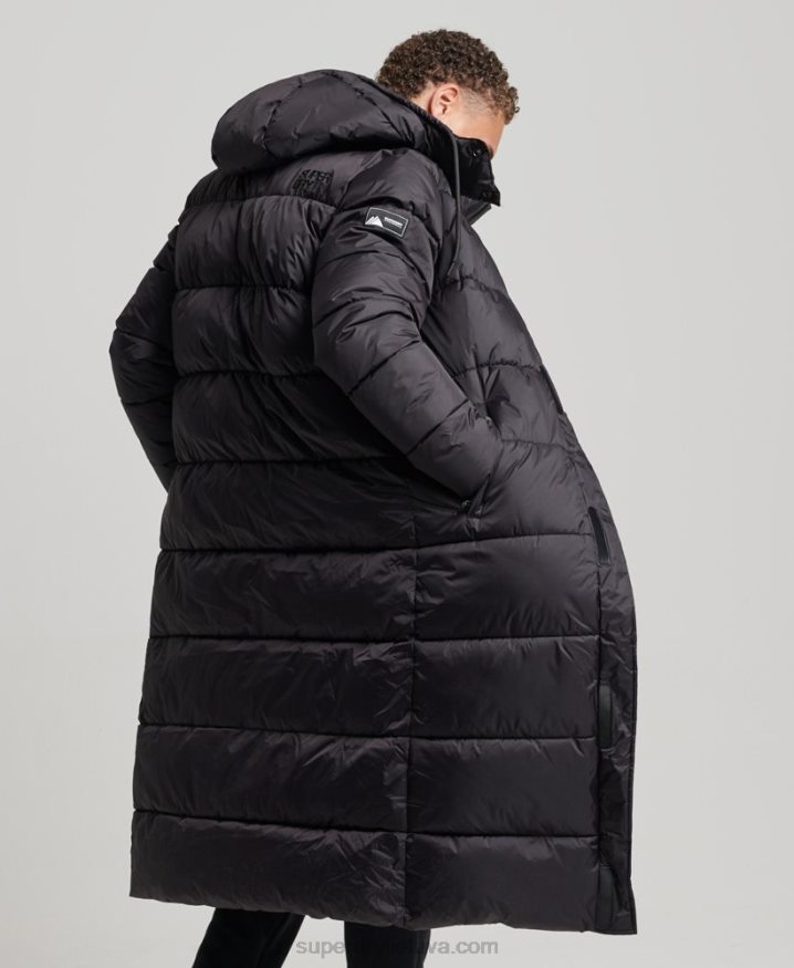 Superdry Superlong Touchline Padded Jacket Black Men