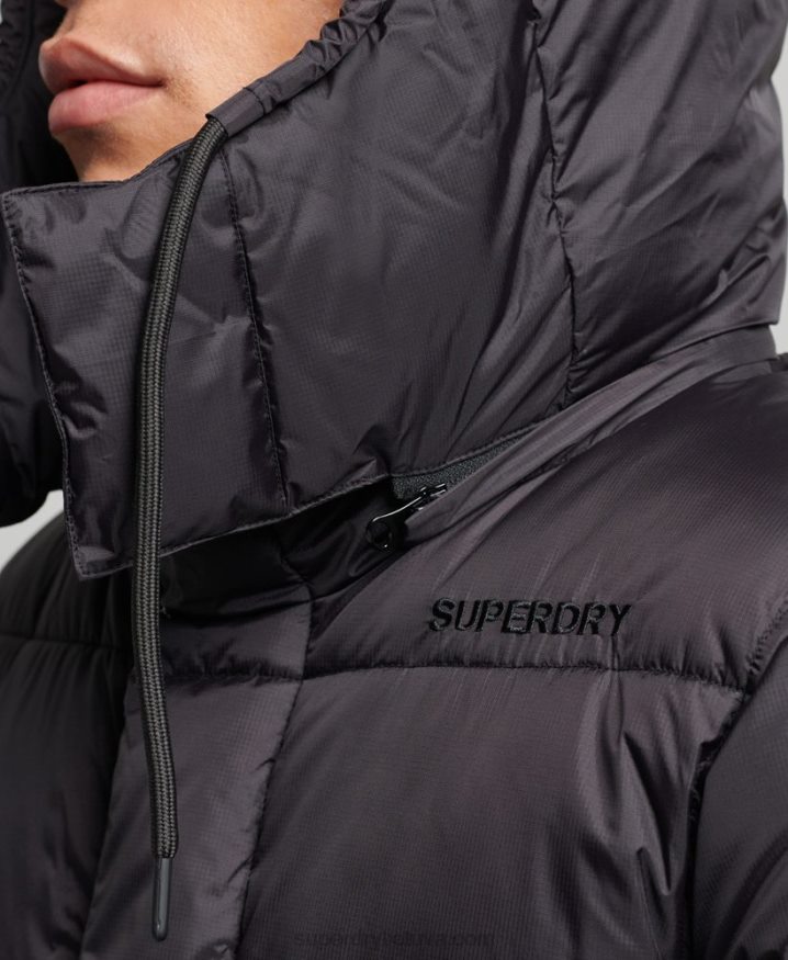 Superdry Superlong Touchline Padded Jacket Black Men