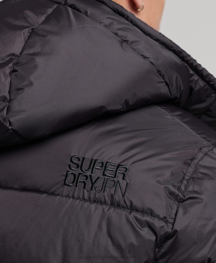 Superdry Superlong Touchline Padded Jacket Black Men