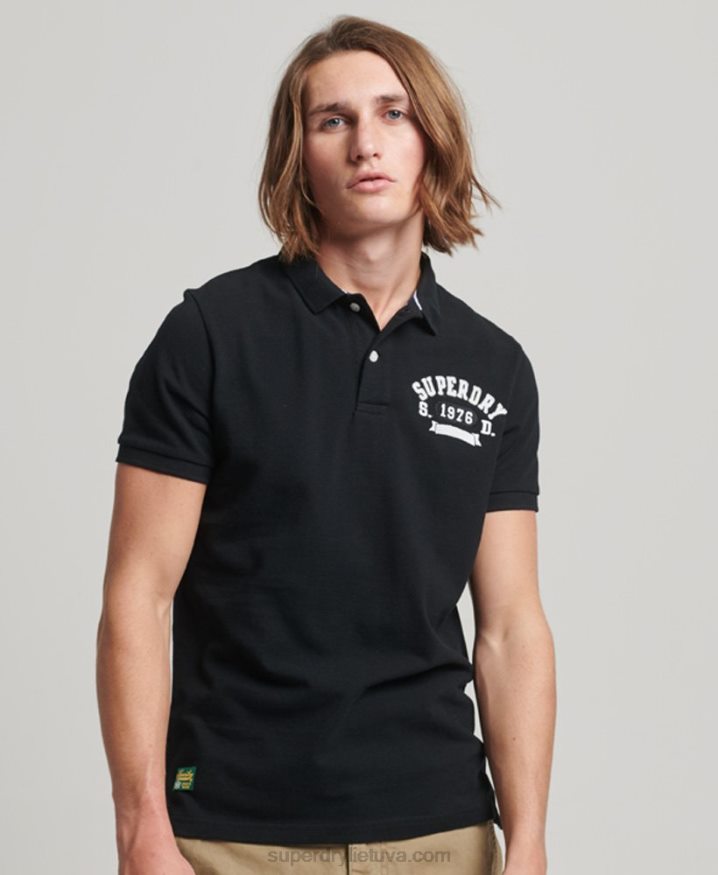 Superdry Superstate Polo Shirt Black Men