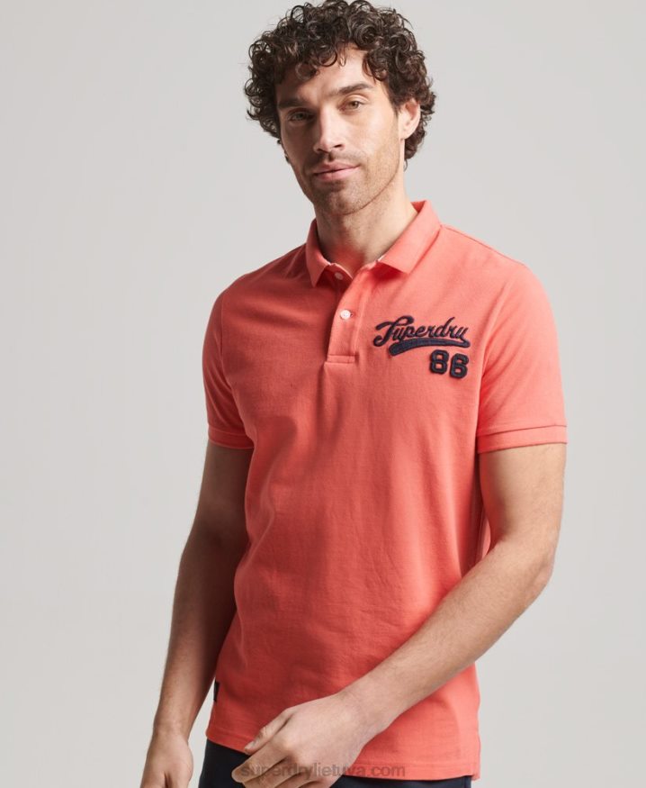 Superdry Superstate Polo Shirt Pink Men