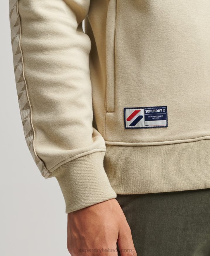 Superdry Tape Track Top Beige Men