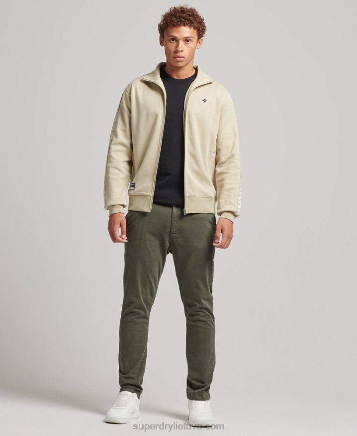 Superdry Tape Track Top Beige Men