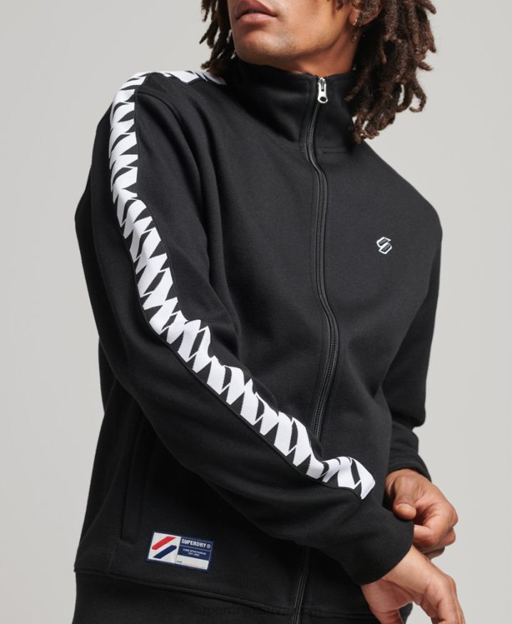 Superdry Tape Track Top Black Men