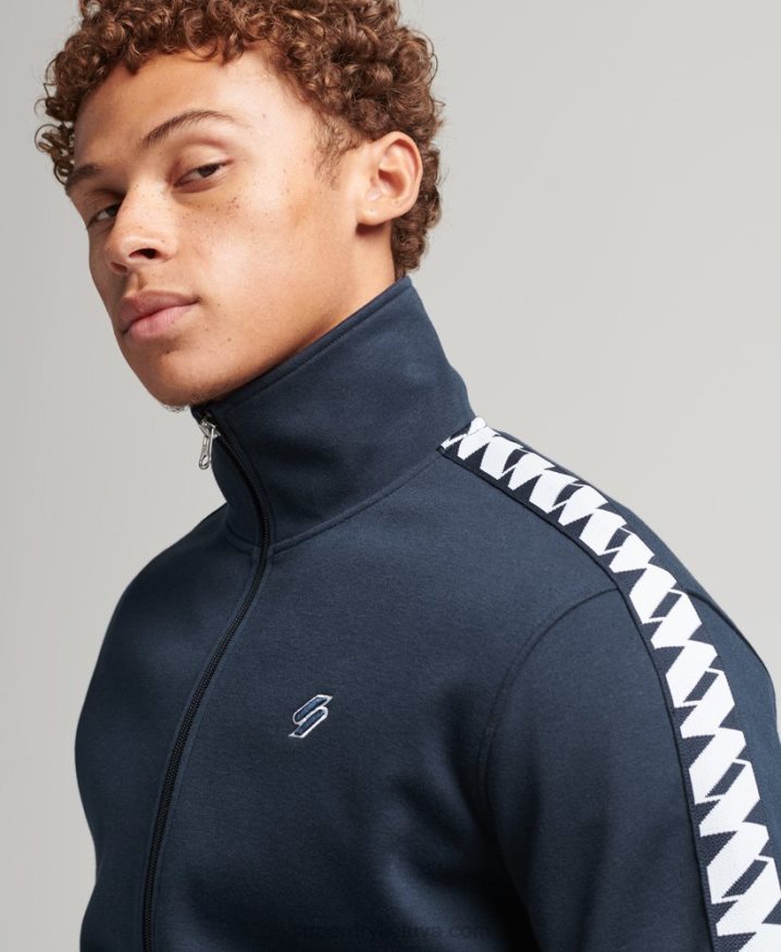 Superdry Tape Track Top Navy Men