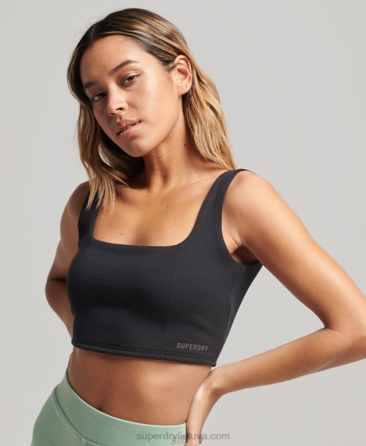 Superdry Tech Bra Top Black Women