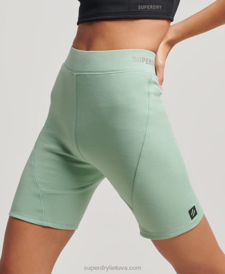 Superdry Tech Cycling Shorts Green Women