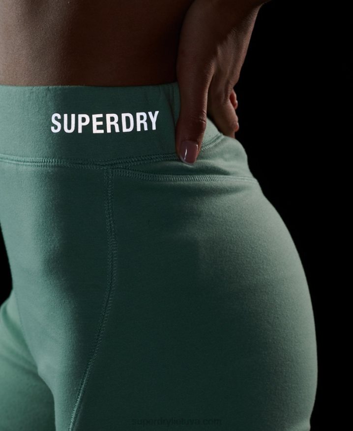 Superdry Tech Cycling Shorts Green Women