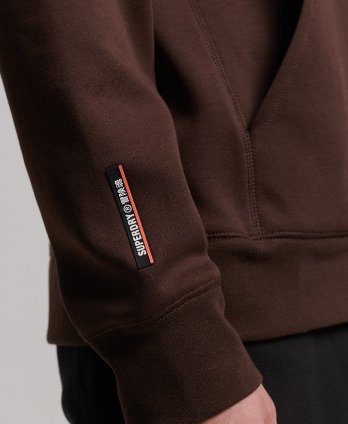 Superdry Tech Hoodie Brown Men