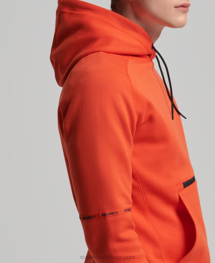 Superdry Tech Hoodie Orange Men