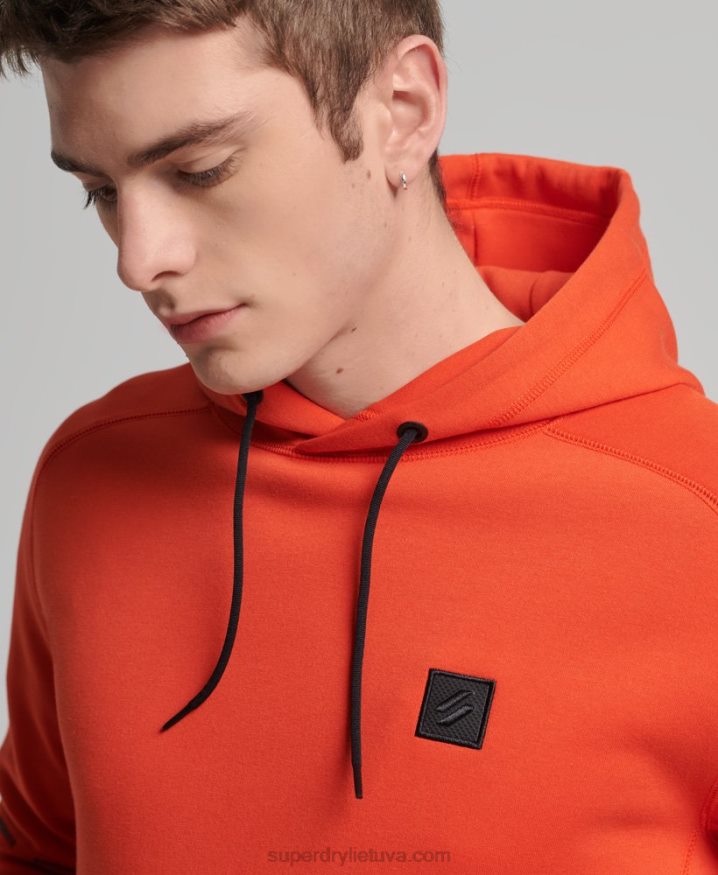 Superdry Tech Hoodie Orange Men