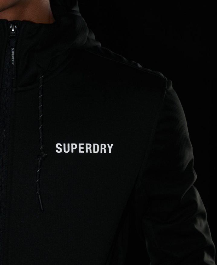 Superdry Tech Soft Shell Track Jacket Black Men