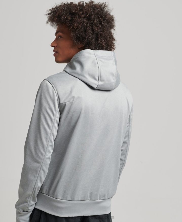 Superdry Tech Soft Shell Track Jacket Grey Men