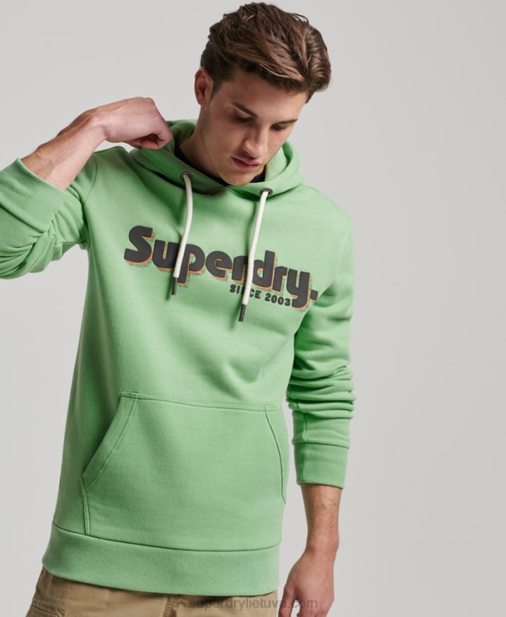 Superdry Terrain Logo Classic Hoodie Green Men