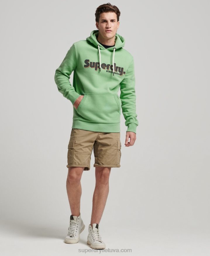 Superdry Terrain Logo Classic Hoodie Green Men