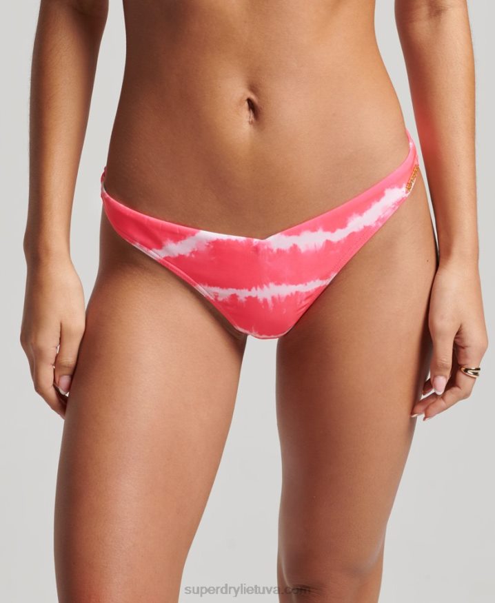 Superdry Tie Dye Recycled Bikini Briefs Pink Women