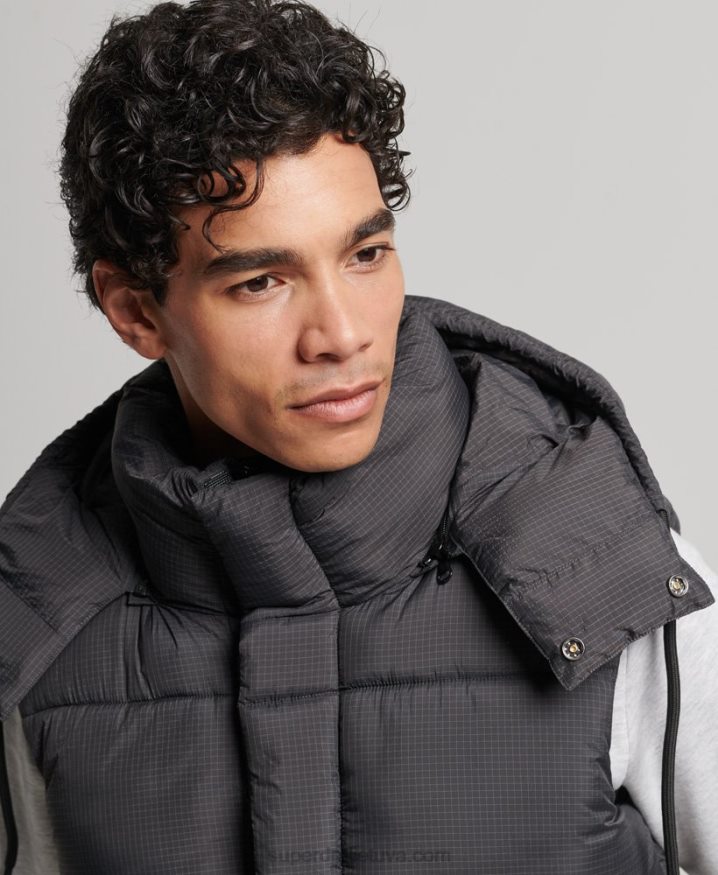 Superdry Touchline Short Padded Gilet Black Men