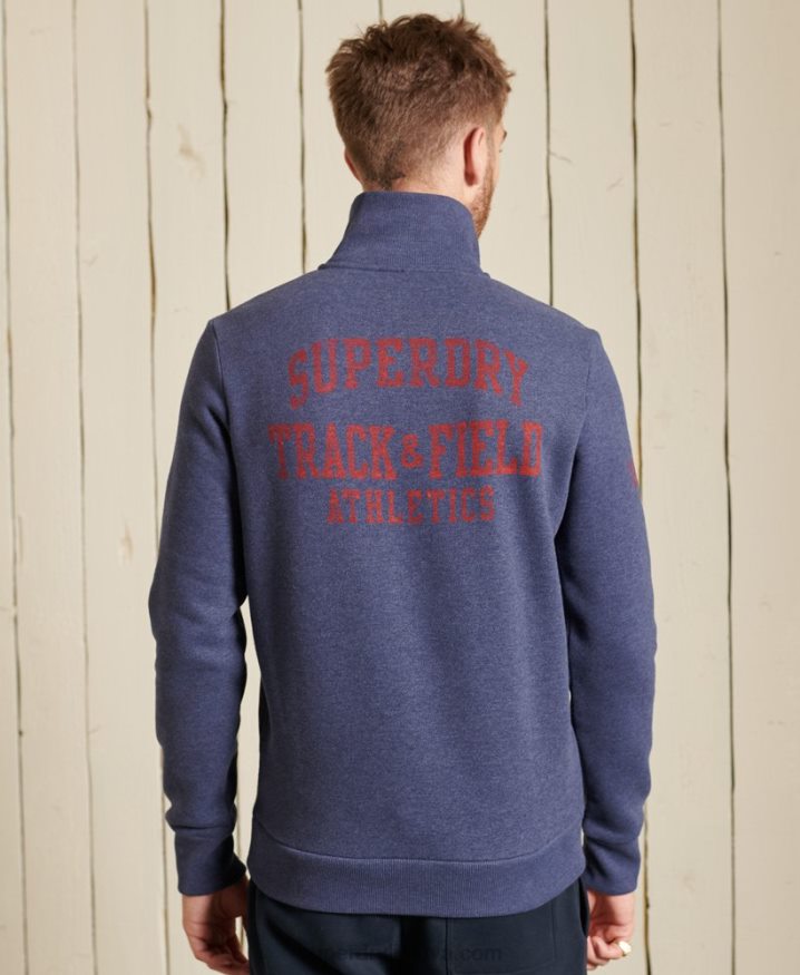 Superdry Track  Field Half Zip Track Top Blue Men