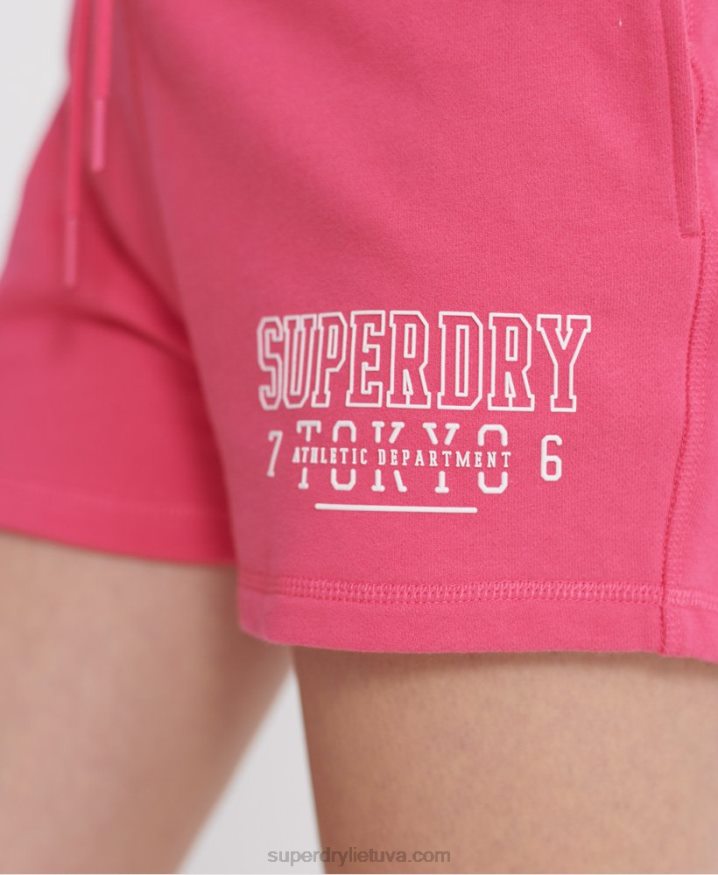 Superdry Track  Field Shorts Pink Women