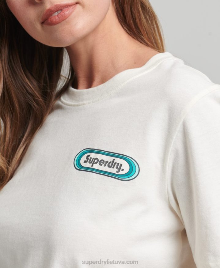 Superdry Trade Tab T-Shirt White Women