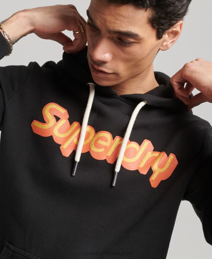 Superdry Trading Co Hoodie Black Men