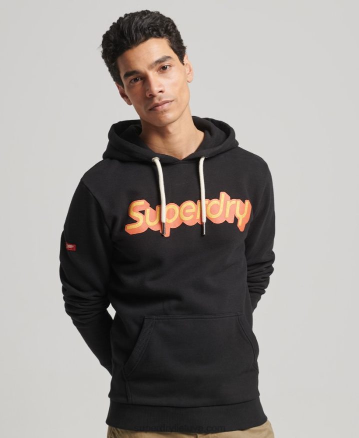 Superdry Trading Co Hoodie Black Men