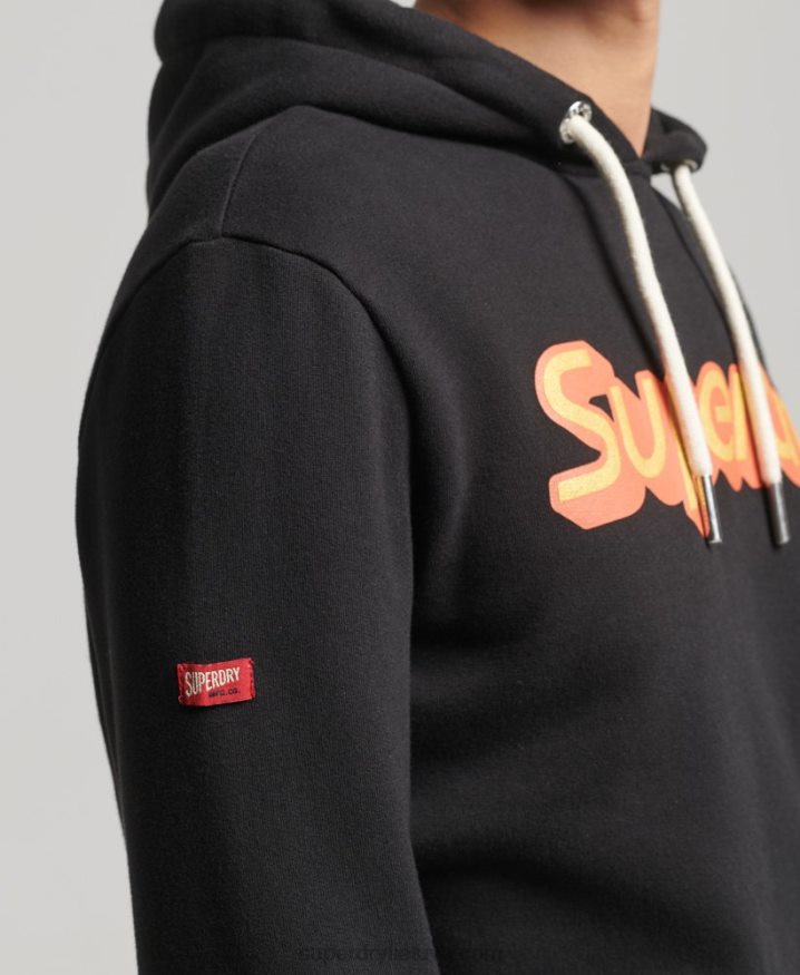 Superdry Trading Co Hoodie Black Men