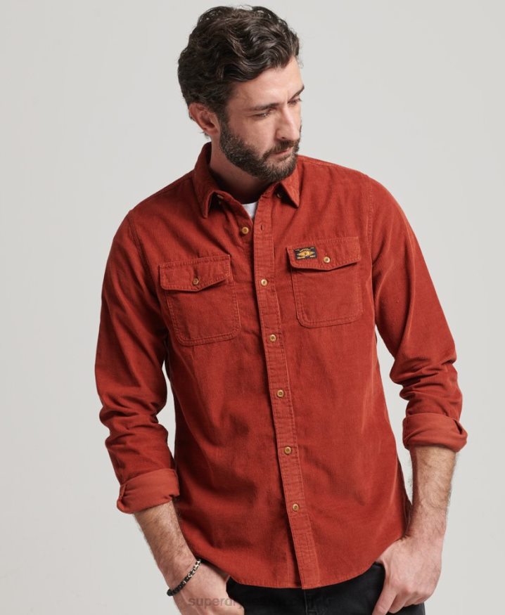 Superdry Trailsman Cord Shirt Brown Men