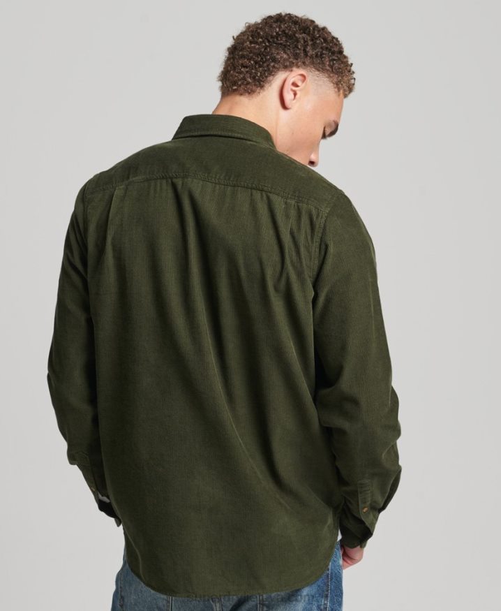 Superdry Trailsman Cord Shirt Green Men