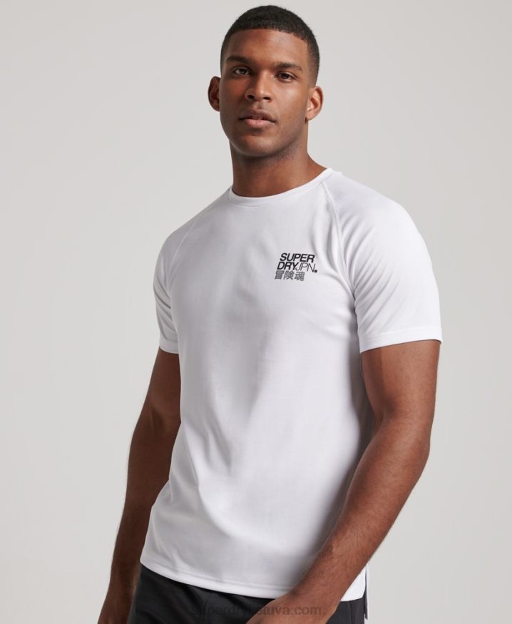 Superdry Train Active Graphic Short Sleeve T-Shirt White Men