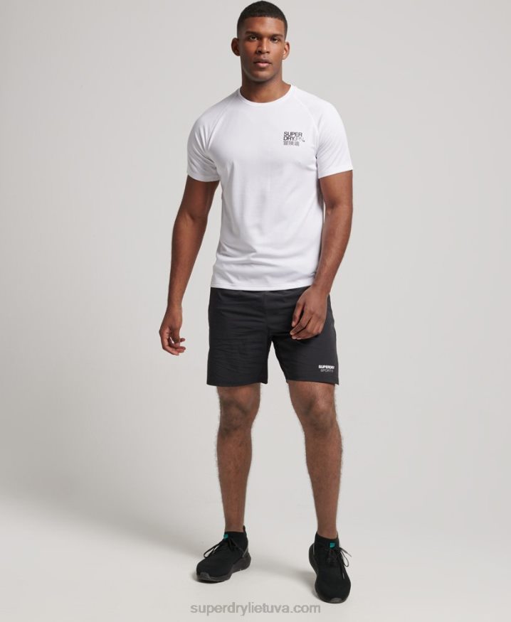 Superdry Train Active Graphic Short Sleeve T-Shirt White Men