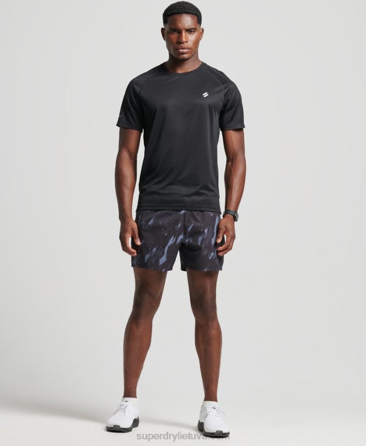 Superdry Train Active Short Sleeve T-Shirt Black Men