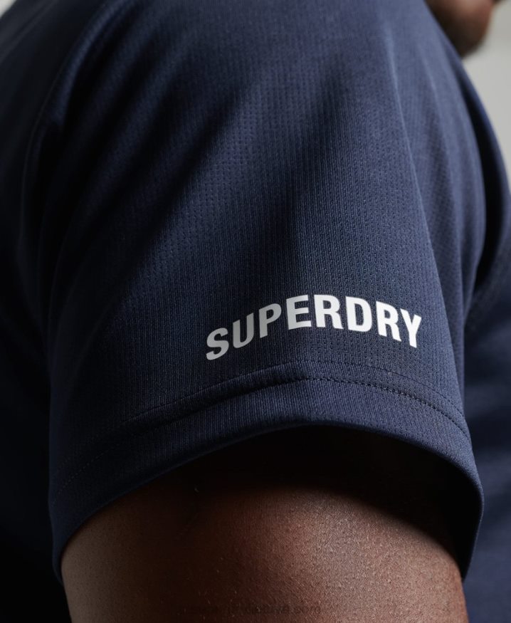 Superdry Train Active Short Sleeve T-Shirt Navy Men