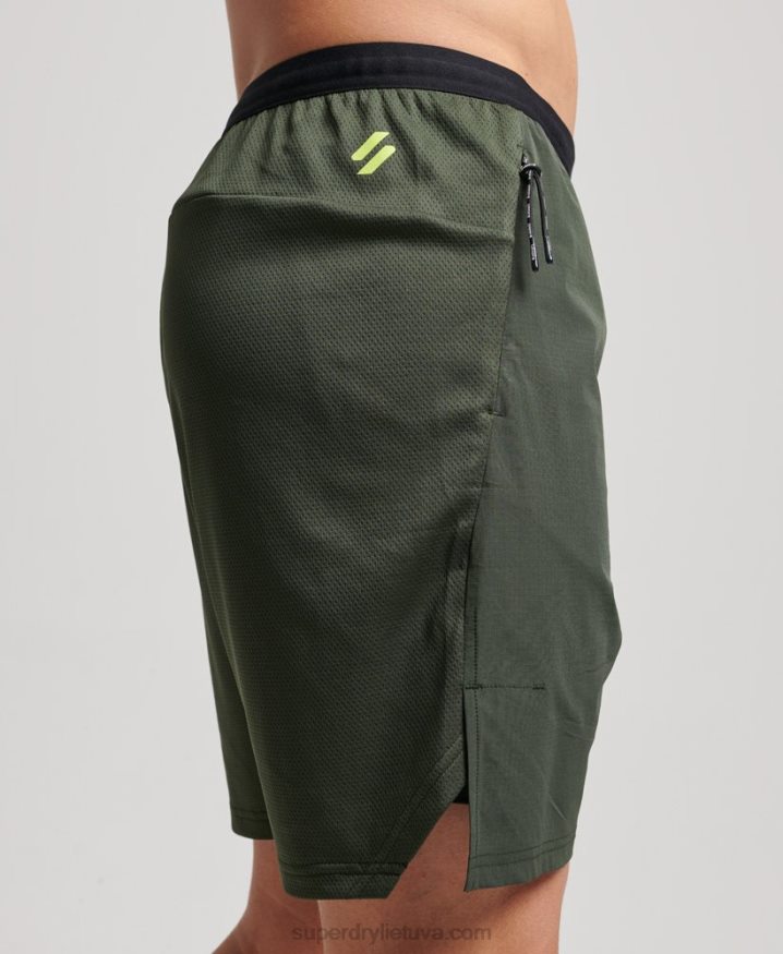 Superdry Train Hybrid Shorts Green Men