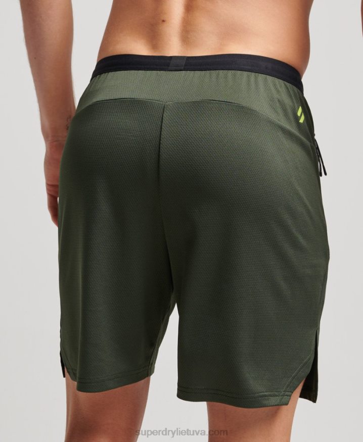 Superdry Train Hybrid Shorts Green Men