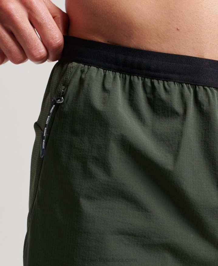 Superdry Train Hybrid Shorts Green Men