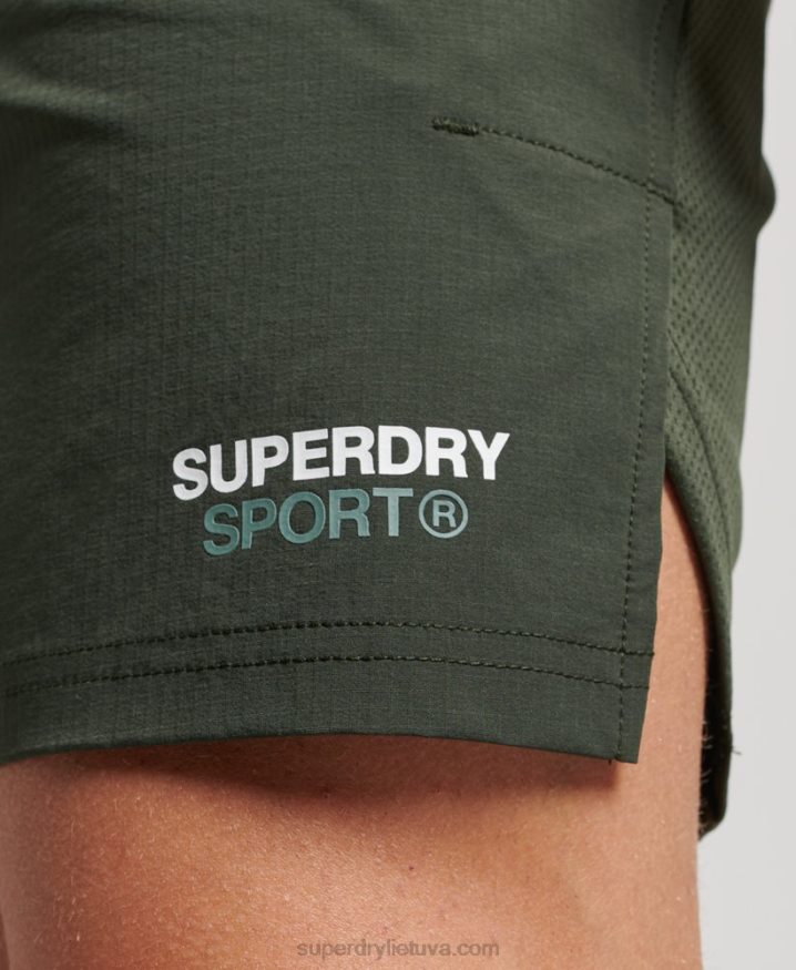 Superdry Train Hybrid Shorts Green Men