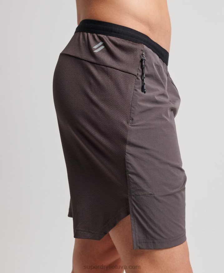 Superdry Train Hybrid Shorts Grey Men