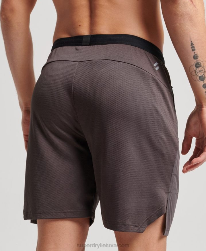 Superdry Train Hybrid Shorts Grey Men